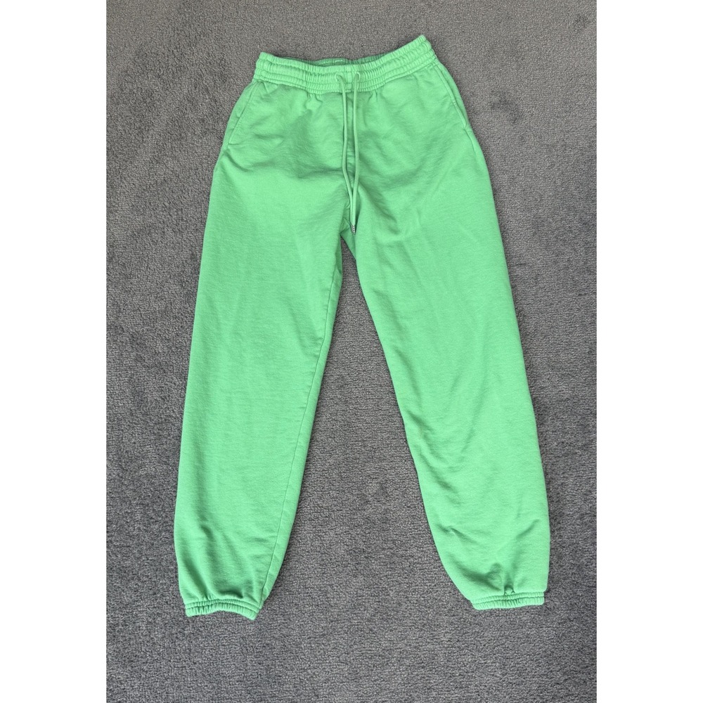 Uniqlo Green Cotton Jogger Sweatpants 241-455730 Small Mens Womens Unisex